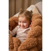 Twins Teddy Бампер-косичка трехпрядная 120 см - защита для детской кроватки • Brown