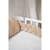 Twins Teddy Бампер-косичка трехпрядная 120 см - защита для детской кроватки • Beige