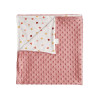 Twins Minky Summer - літній двосторонній плед 75×80 • Powder pink