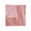 Twins Minky Summer - літній двосторонній плед 75×80 • Powder pink
