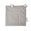 Twins Smurf - велюровий плед із помпонами 90×90 • Grey
