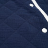 Twins Geometry - стьобаний мусліновий конверт для новонароджених • Dark Navy