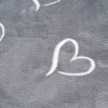 Twins Love - велюровий плед 90×90 см з вишивкою • Grey