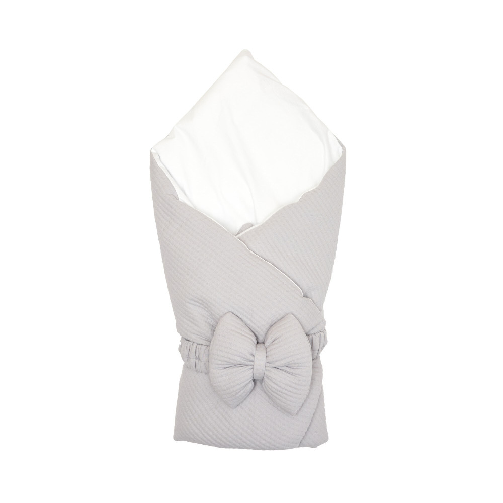 Twins Cotton New - конверт-плед 90 × 90 зі знімним наповнювачем • Grey