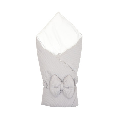 Twins Cotton New - конверт-плед 90 × 90 зі знімним наповнювачем • Grey