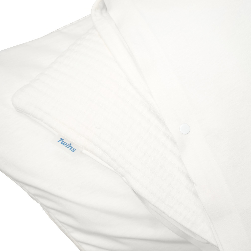 Twins Cotton New - конверт-плед 90 × 90 зі знімним наповнювачем • Ecru