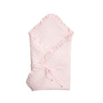 Twins Softie - конверт-плед на виписку 90 × 90 з інтерлоку • Pink
