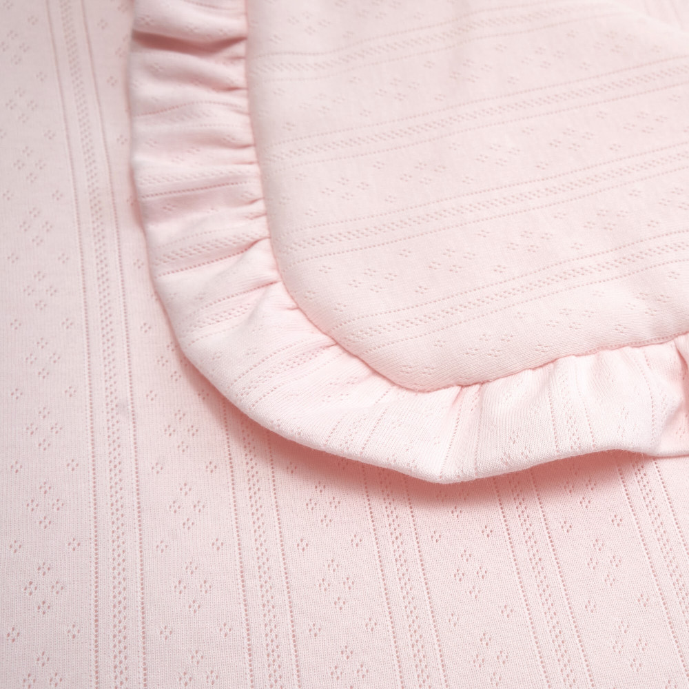 Twins Softie - конверт-плед на виписку 90 × 90 з інтерлоку • Pink
