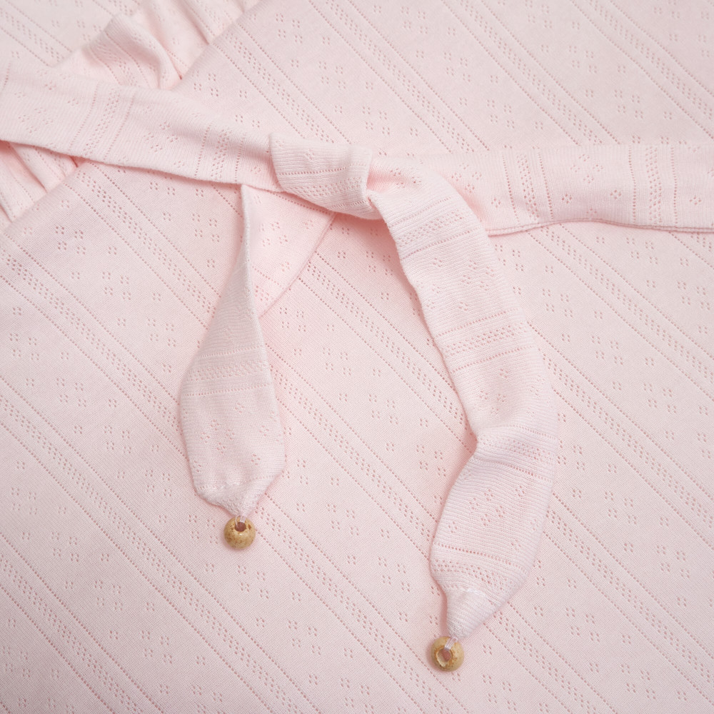 Twins Softie - конверт-плед на виписку 90 × 90 з інтерлоку • Pink