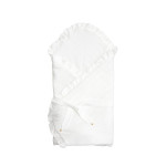 Twins Softie - конверт-плед на виписку 90 × 90 з інтерлоку • White
