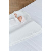 Twins Softie - конверт-плед на виписку 90 × 90 з інтерлоку • White