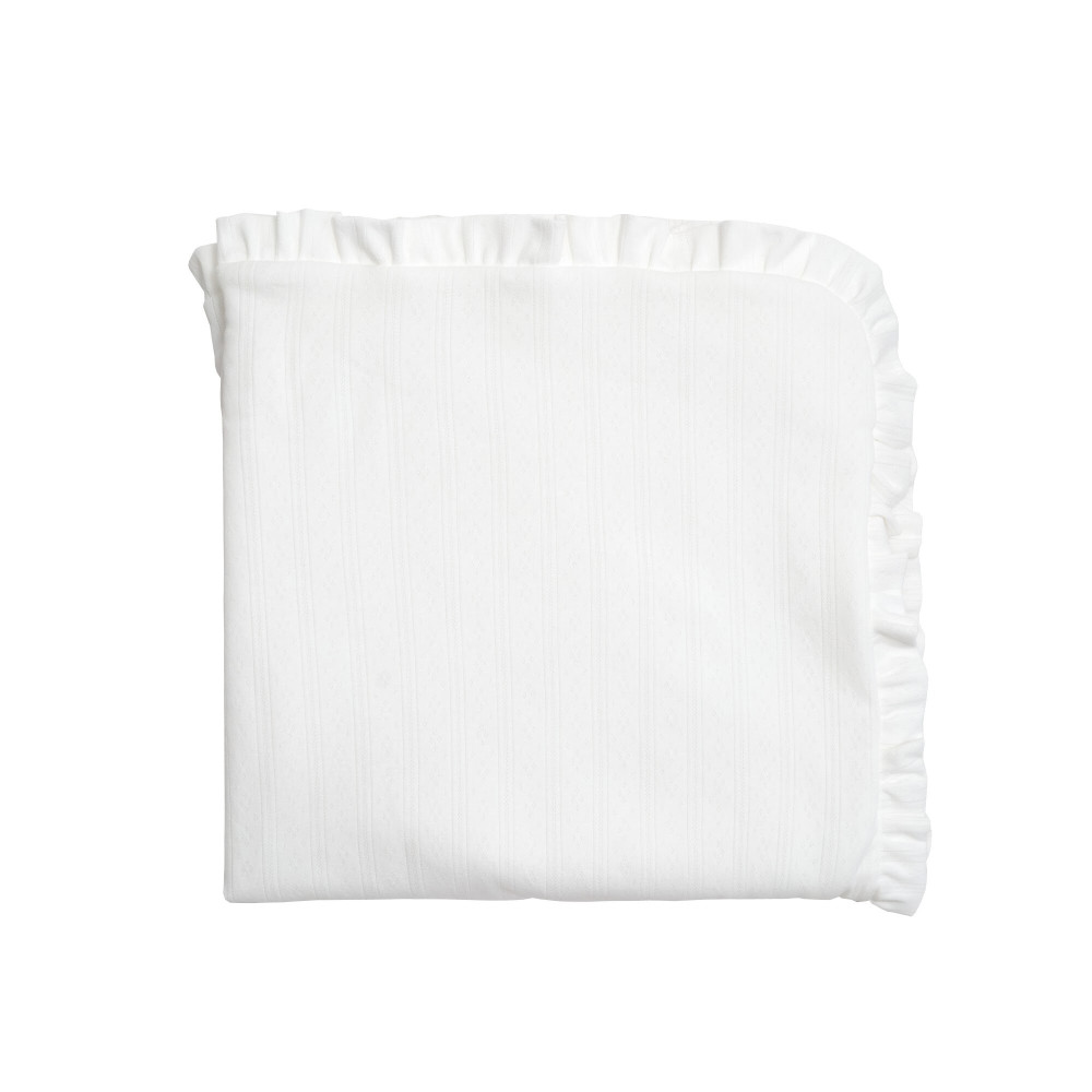 Twins Softie - конверт-плед на виписку 90 × 90 з інтерлоку • White