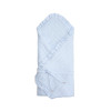 Twins Softie - конверт-плед на выписку 90 × 90 из интерлока • Blue