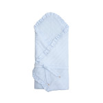 Twins Softie - конверт-плед на виписку 90 × 90 з інтерлоку • Blue