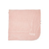 Twins Happy - дитячий плед 90 × 90 з вишивкою • Powder pink