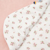 Twins Happy - дитячий плед 90 × 90 з вишивкою • Powder pink