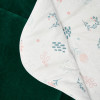 Twins Happy - дитячий плед 90 × 90 з вишивкою • Green