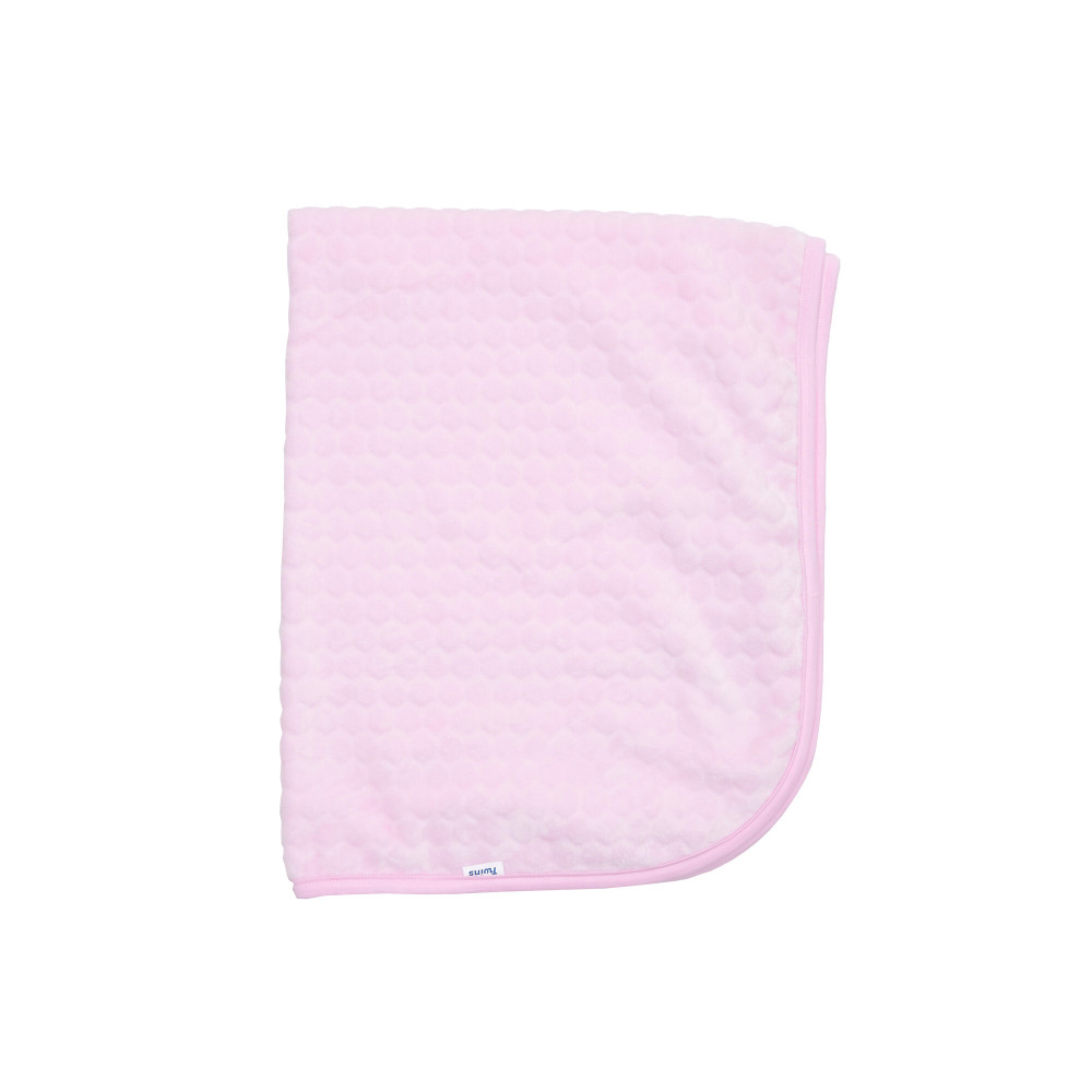 Twins Velour 3D - плед із велюру 100 × 80 • Рожевий