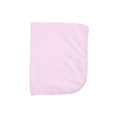 Twins Velour 3D - плед із велюру 100 × 80 • Рожевий Twins Velour 3D - плед із велюру 100 × 80 • Рожевий