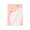 Twins Muslin Pompons - подвійний мусліновий плед 110 × 80 з помпонами • Pink/flower