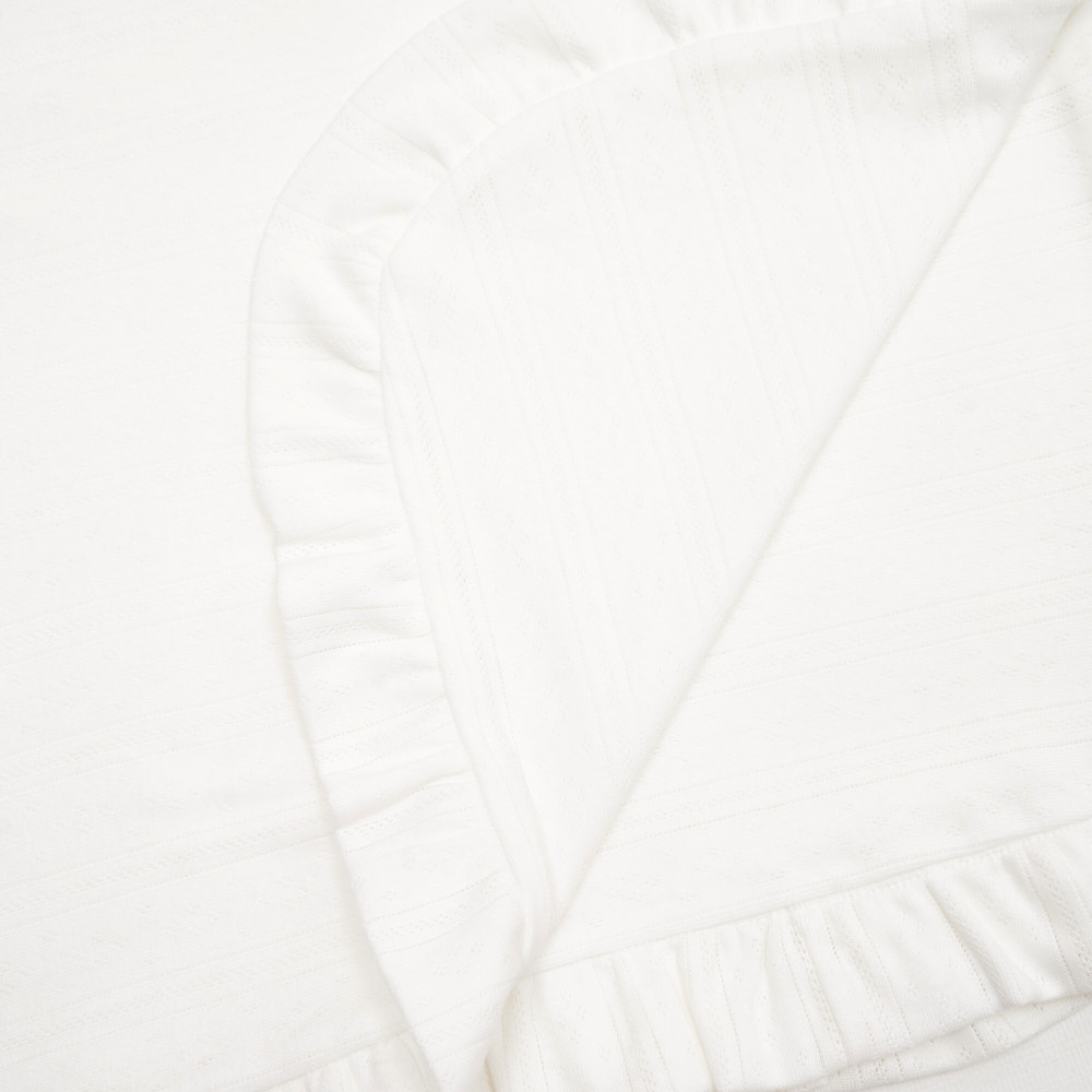Twins Softie Unfilled - плед з інтерлоку 90 × 90 без наповнювача • White