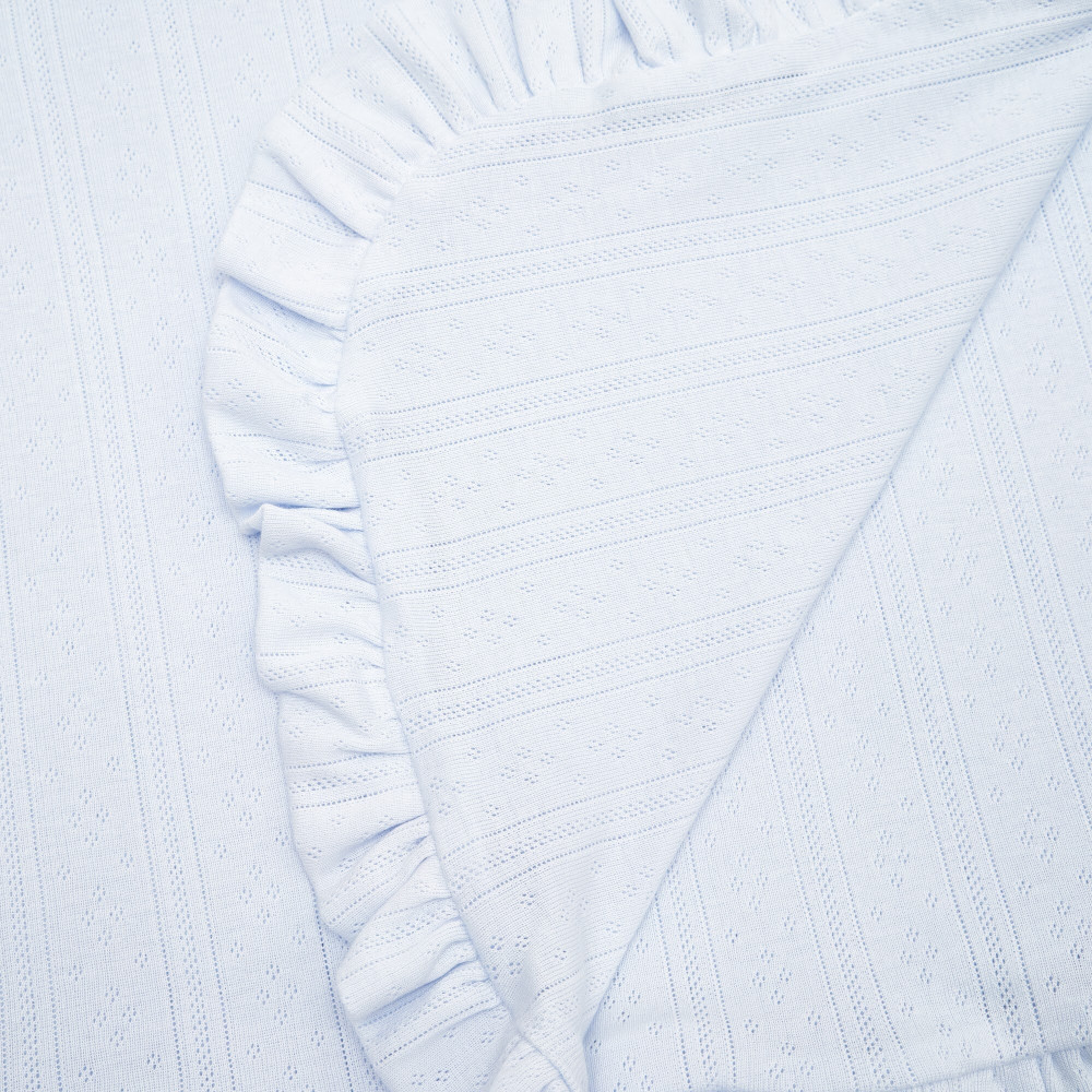 Twins Softie Unfilled - плед з інтерлоку 90 × 90 без наповнювача • Blue