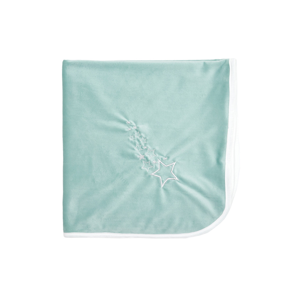 Twins Double Soft - плед велюровий 90×90 см • Mint