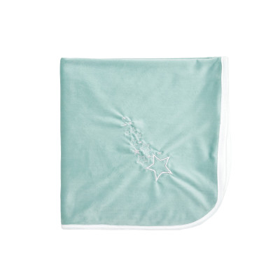 Twins Double Soft - плед велюровий 90×90 см • Mint