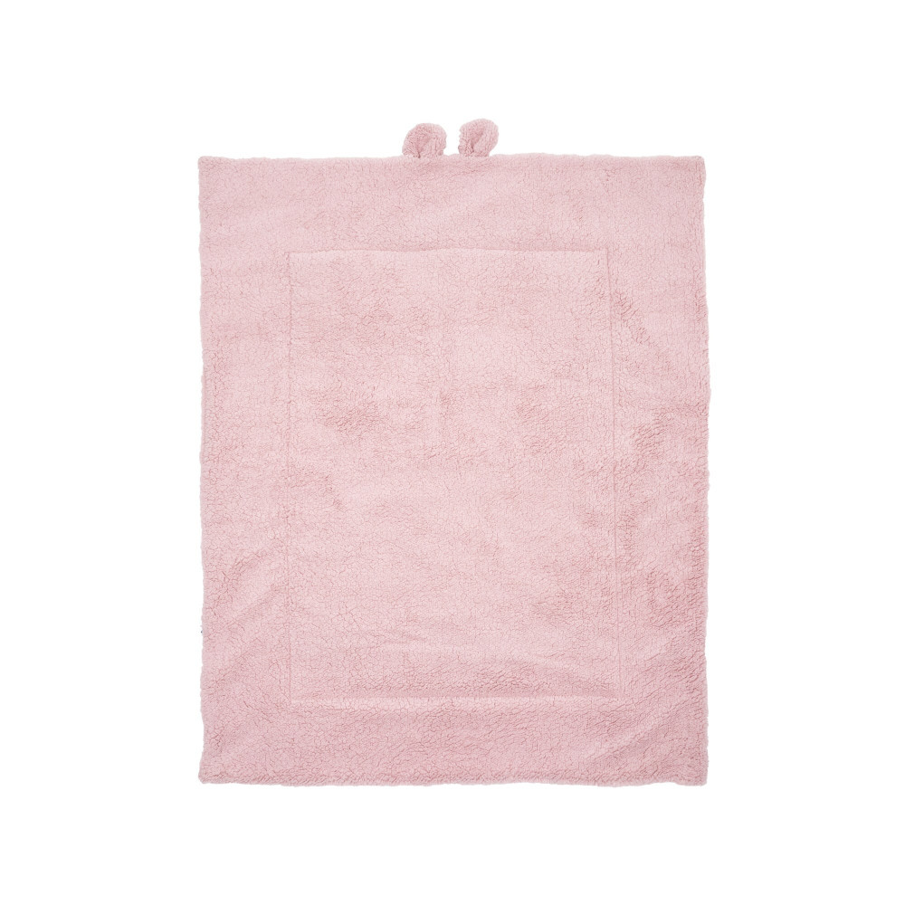 Twins Teddy - плед двосторонній 100×80 см • Powder pink
