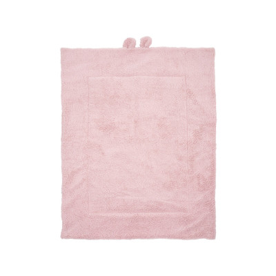 Twins Teddy - плед двосторонній 100×80 см • Powder pink