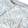 Twins Butterfly - постельное белье полуторное 4 элемента • White/blue