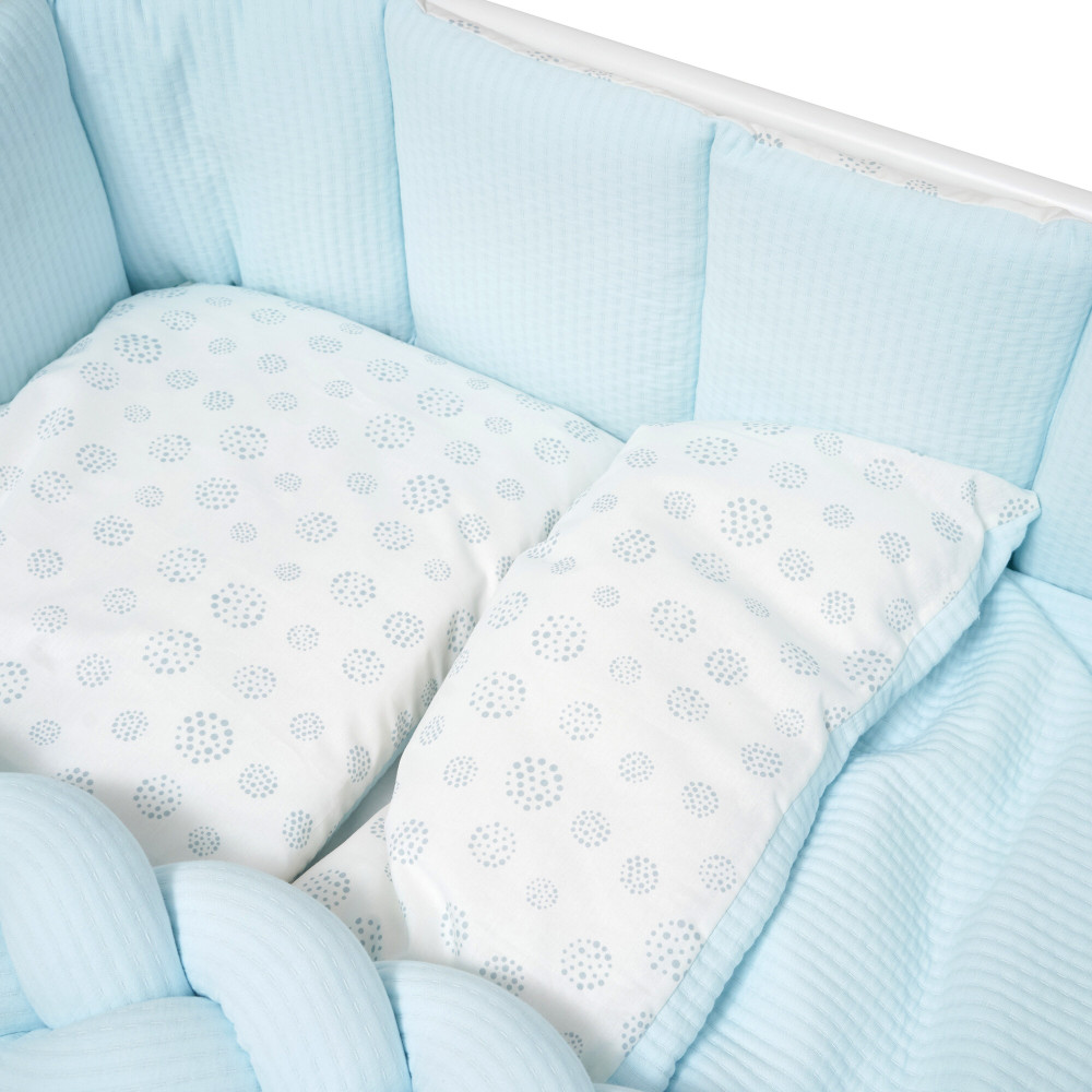 Twins Cotton - постельный комплект 7 элементов • Blue Twins Cotton - постельный комплект 7 элементов • Blue