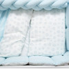 Twins Cotton - постельный комплект 7 элементов • Blue