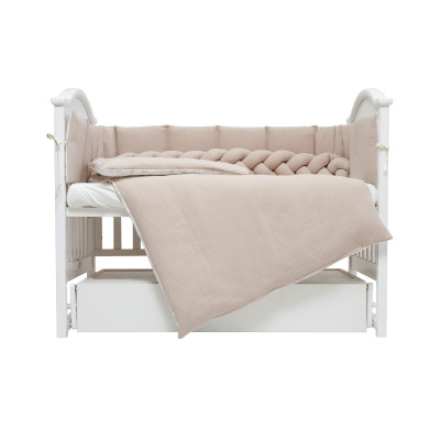 Twins Cotton - постельный комплект 7 элементов • Beige