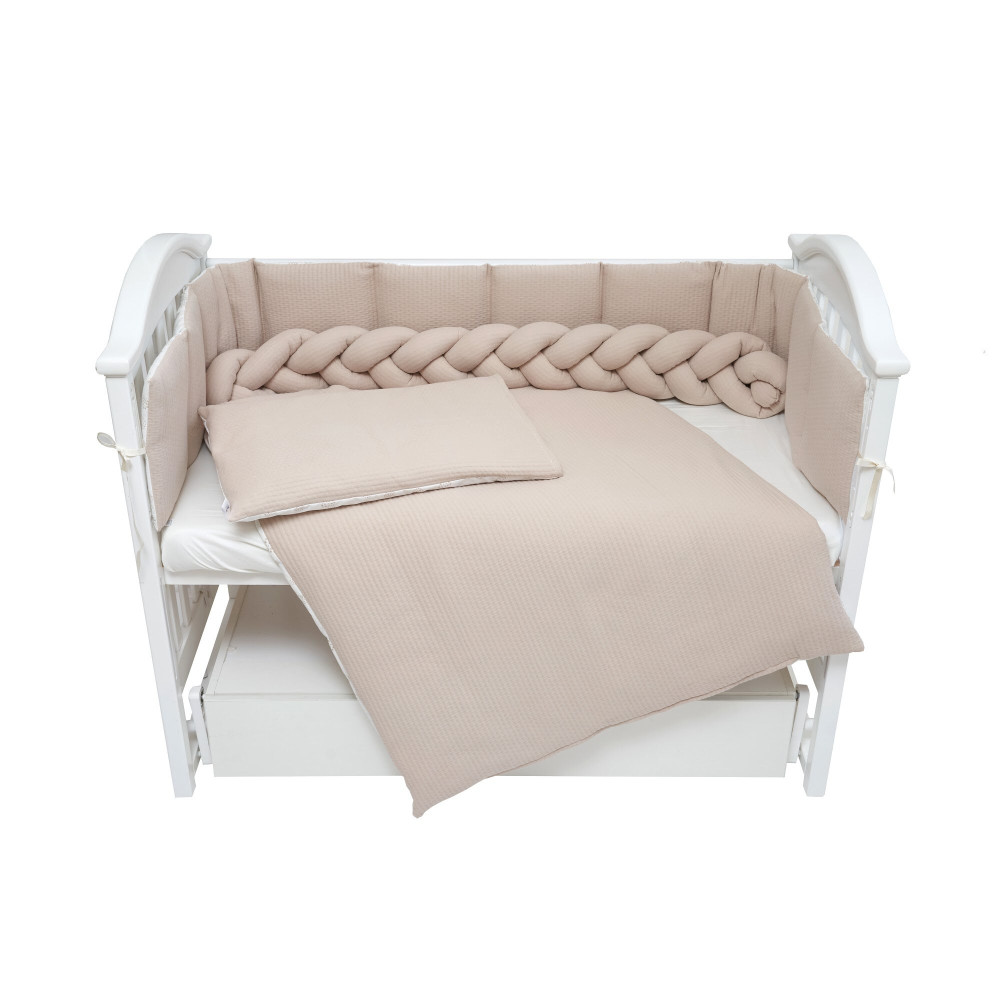 Twins Cotton - постельный комплект 7 элементов • Beige Twins Cotton - постельный комплект 7 элементов • Beige