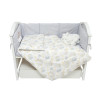 Twins Fluffy Puffy - постельный комплект в кроватку 7 элементов • Bear grey