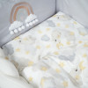 Twins Fluffy Puffy - постельный комплект в кроватку 7 элементов • Bear grey