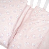 Twins Via - постельный комплект в кроватку 5 элементов • Baby pink