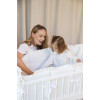 Twins Estelle - постельный комплект в кроватку 6 элементов • White