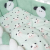 Twins Panda - постельный комплект 7 элементов • Mint