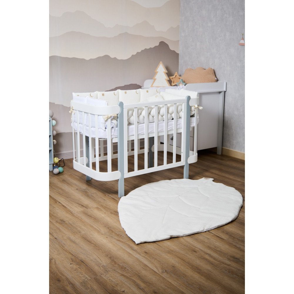 Twins Cotton с вышивкой - постельный комплект 7 элементов • Ecru/gold Twins Cotton с вышивкой - постельный комплект 7 элементов • Ecru/gold