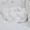 Twins Cotton с вышивкой - постельный комплект 7 элементов • White/silver
