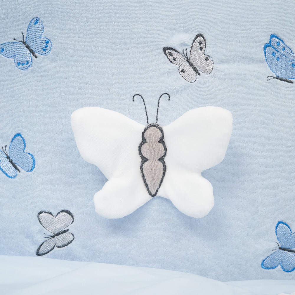 Twins Butterfly - постельный комплект 7 элементов • Голубой Twins Butterfly - постельный комплект 7 элементов • Голубой