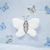 Twins Butterfly - постельный комплект 7 элементов • Голубой