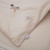 Twins Шепот - постельный комплект в кроватку • Beige/grey