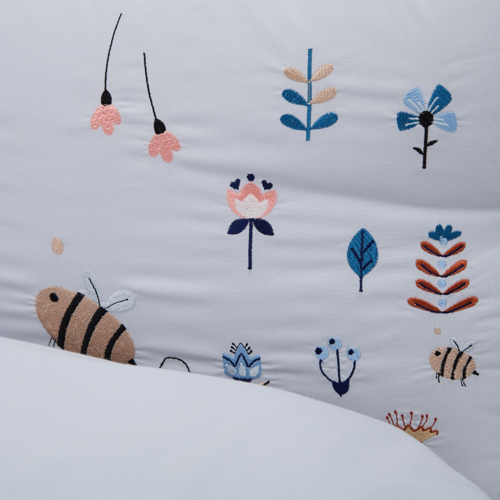Twins Honey Garden - постельный комплект 6 элементов • Grey Twins Honey Garden - постельный комплект 6 элементов • Grey