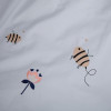 Twins Honey Garden - постельный комплект 6 элементов • Grey