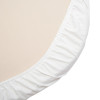 Twins Organic 90×50 Sheet - простыня на резинке из органической бязи • White