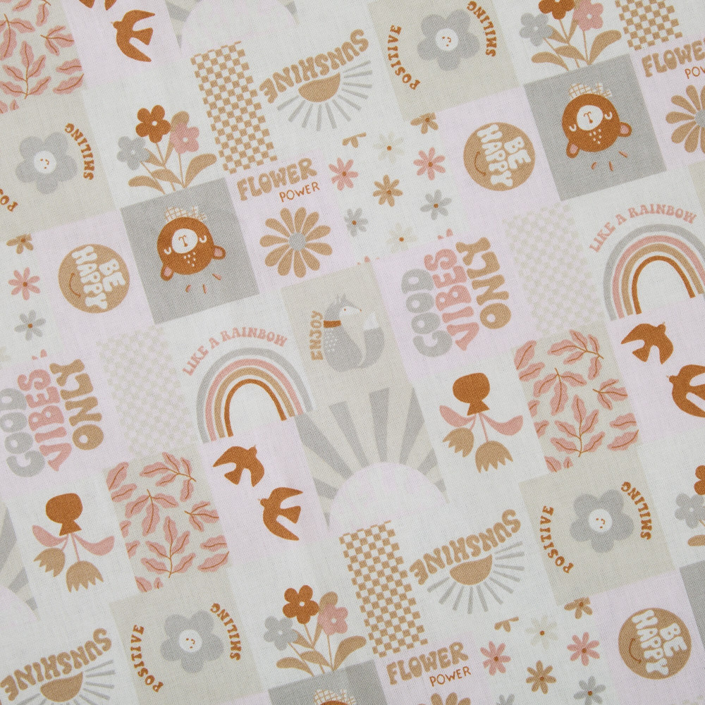 Twins BE HAPPY 120×60 Sheet - простыня на резинке из поплина • Ласточки Twins BE HAPPY 120×60 Sheet - простыня на резинке из поплина • Ласточки