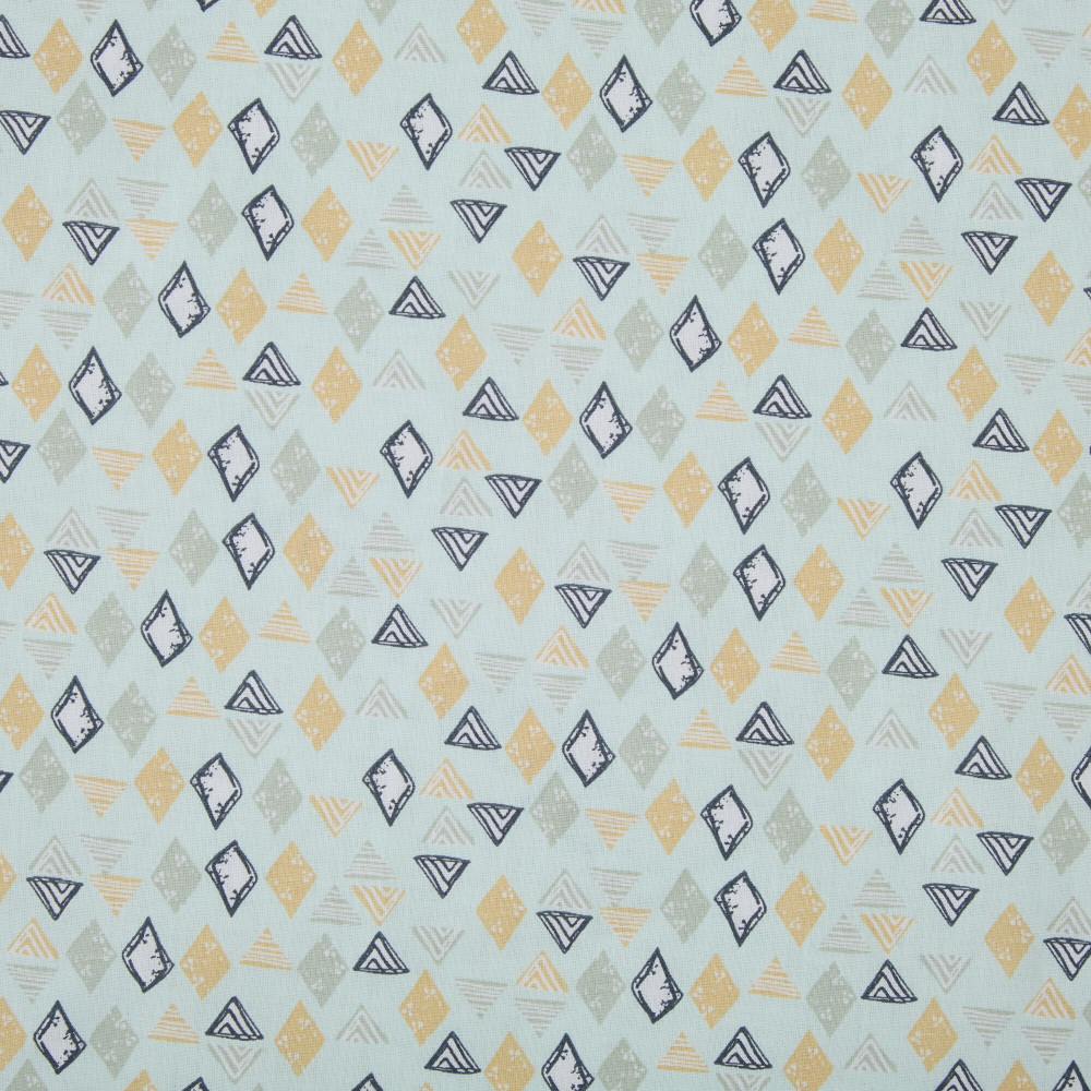 Twins BE HAPPY 120×60 Sheet - простыня на резинке из поплина • Мозаика